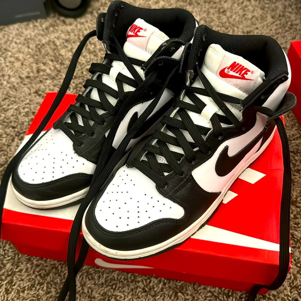 Nike dunk high top Panda